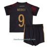 Conjunto (Camiseta+Pantalón Corto) Alemania Timo Werner 9 Segunda Equipación Mundial 2022 - Niño